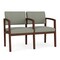 Lesro Lenox 2 Seat Tandem Seating W/ Arm, 44 in W 26 in L 31.5 in H LW2103 - alternate 1